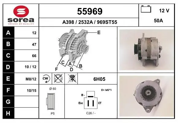 Handler.Part Alternator EAI 55969 1