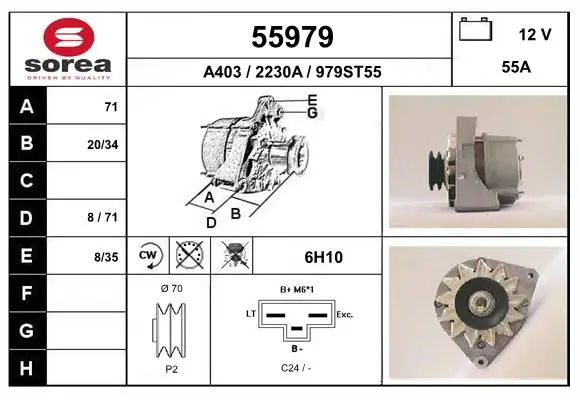 Handler.Part Alternator EAI 55979 1