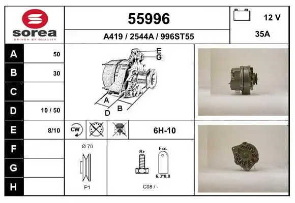 Handler.Part Alternator EAI 55996 1