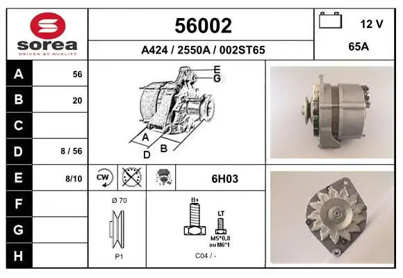 Handler.Part Alternator EAI 56002 1