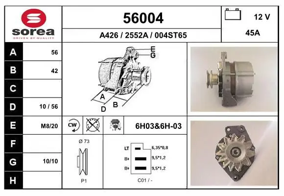 Handler.Part Alternator EAI 56004 1