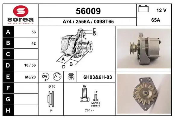 Handler.Part Alternator EAI 56009 1