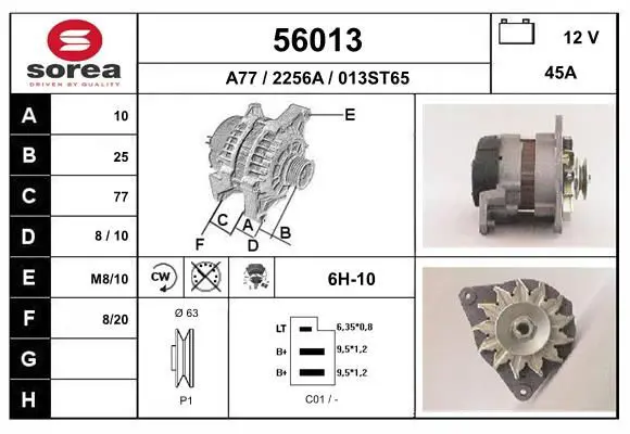 Handler.Part Alternator EAI 56013 1