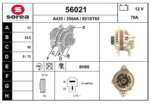 Handler.Part Alternator EAI 56021 1