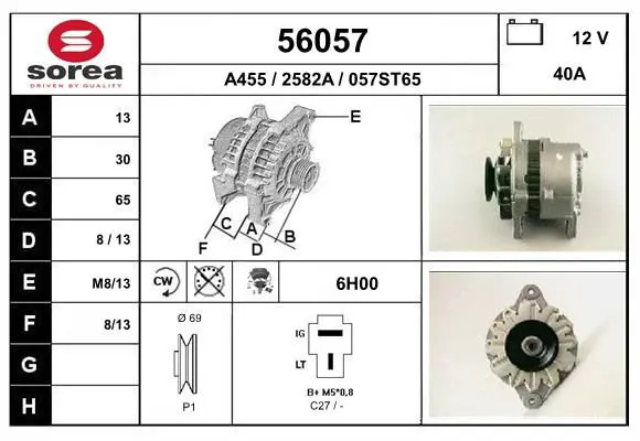 Handler.Part Alternator EAI 56057 1