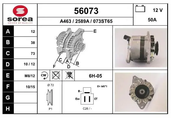 Handler.Part Alternator EAI 56073 1