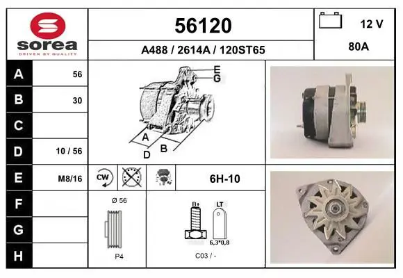 Handler.Part Alternator EAI 56120 1