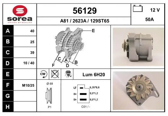 Handler.Part Alternator EAI 56129 1