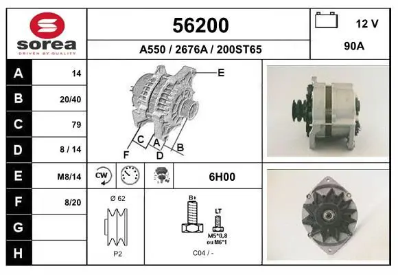 Handler.Part Alternator EAI 56200 1