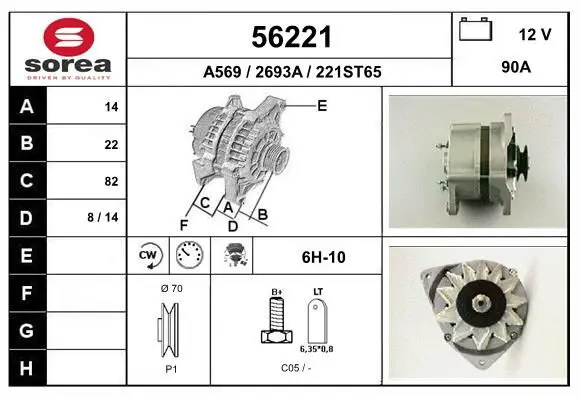 Handler.Part Alternator EAI 56221 1