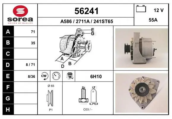 Handler.Part Alternator EAI 56241 1