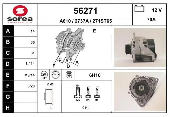 Handler.Part Alternator EAI 56271 1