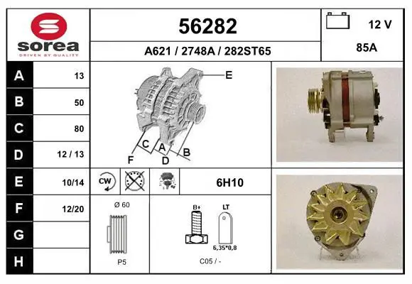 Handler.Part Alternator EAI 56282 1