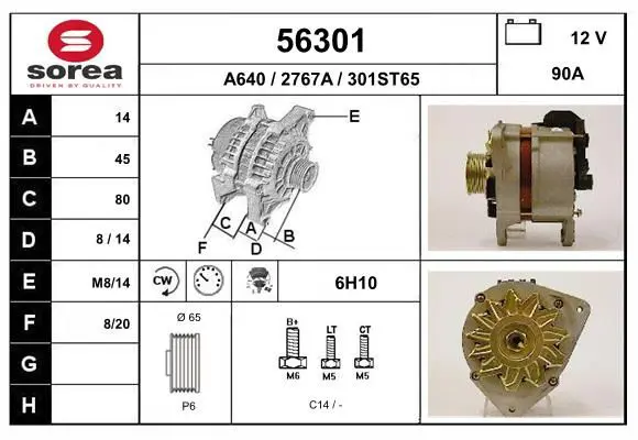 Handler.Part Alternator EAI 56301 1