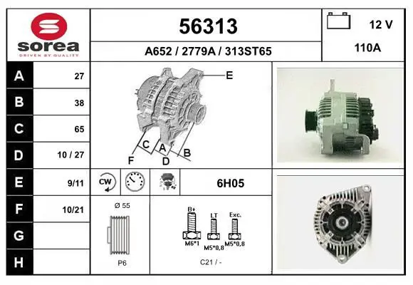 Handler.Part Alternator EAI 56313 1