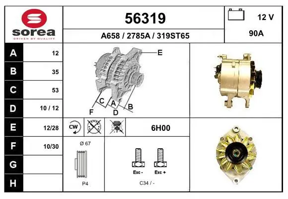 Handler.Part Alternator EAI 56319 1