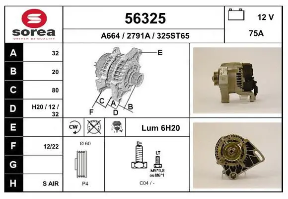 Handler.Part Alternator EAI 56325 1