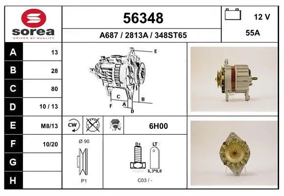 Handler.Part Alternator EAI 56348 1