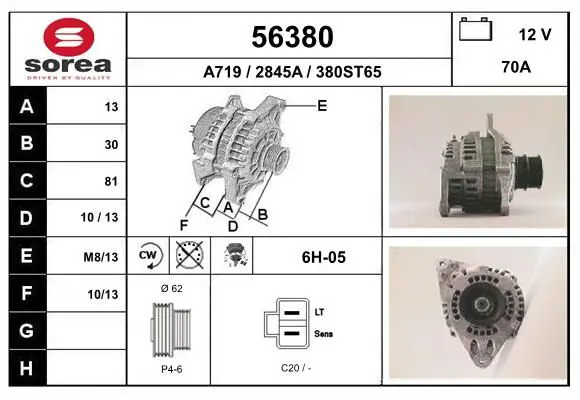 Handler.Part Alternator EAI 56380 1