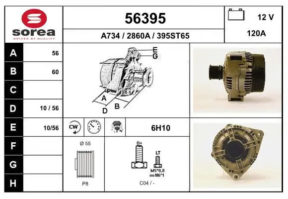 Handler.Part Alternator EAI 56395 1