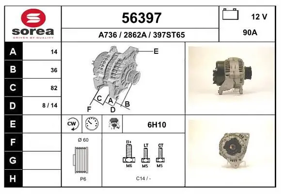 Handler.Part Alternator EAI 56397 1