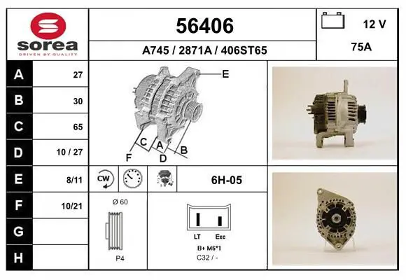 Handler.Part Alternator EAI 56406 1