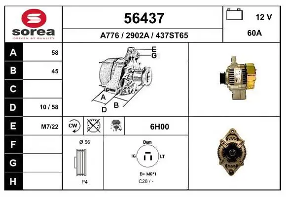 Handler.Part Alternator EAI 56437 1