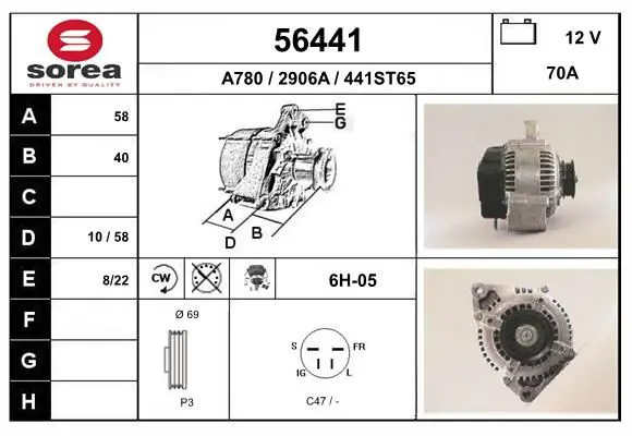 Handler.Part Alternator EAI 56441 1