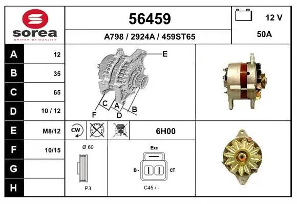 Handler.Part Alternator EAI 56459 1