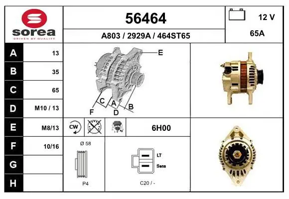 Handler.Part Alternator EAI 56464 1