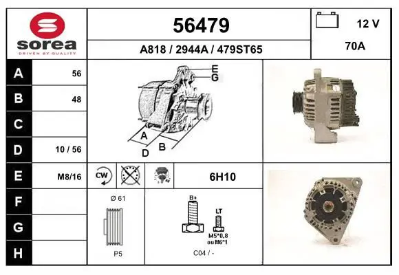 Handler.Part Alternator EAI 56479 1