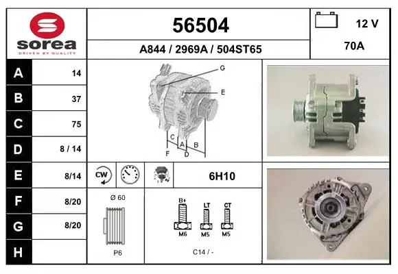 Handler.Part Alternator EAI 56504 1