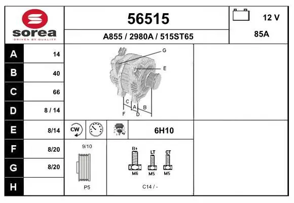 Handler.Part Alternator EAI 56515 1