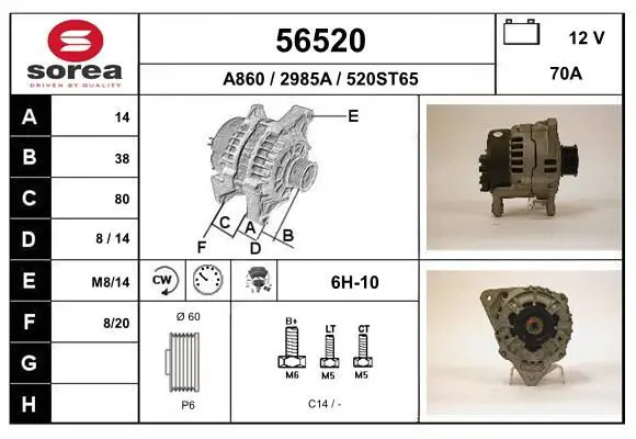 Handler.Part Alternator EAI 56520 1