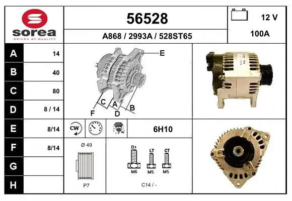 Handler.Part Alternator EAI 56528 1