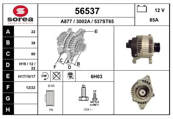 Handler.Part Alternator EAI 56537 1