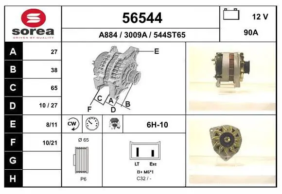 Handler.Part Alternator EAI 56544 1