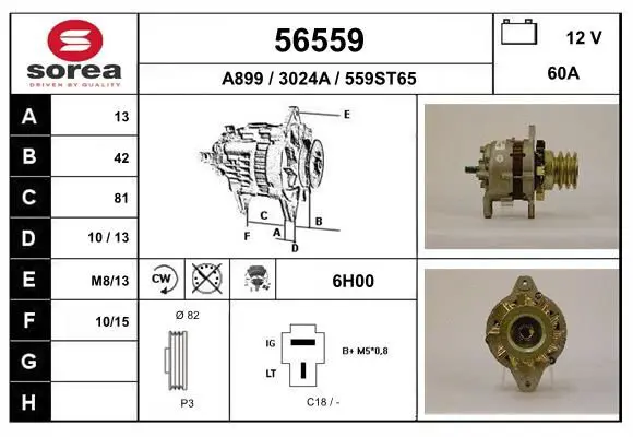 Handler.Part Alternator EAI 56559 1