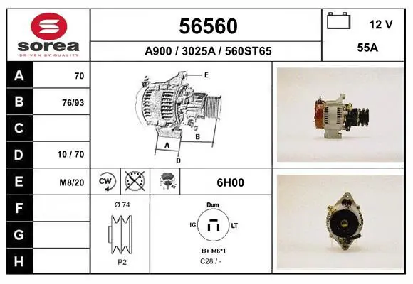 Handler.Part Alternator EAI 56560 1