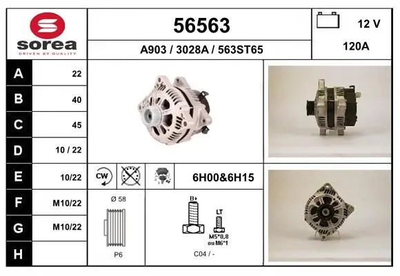 Handler.Part Alternator EAI 56563 1