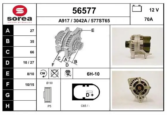 Handler.Part Alternator EAI 56577 1