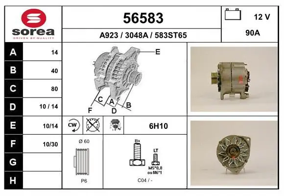 Handler.Part Alternator EAI 56583 1