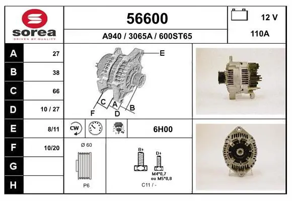 Handler.Part Alternator EAI 56600 1