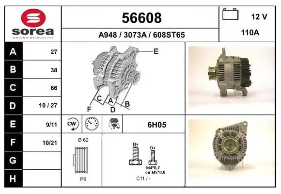 Handler.Part Alternator EAI 56608 1