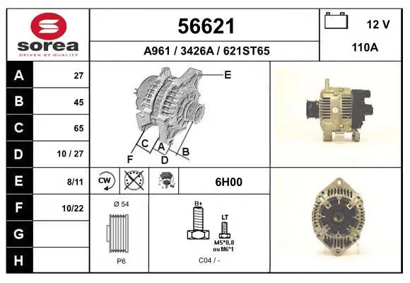 Handler.Part Alternator EAI 56621 1