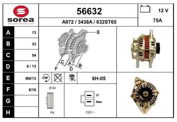 Handler.Part Alternator EAI 56632 1