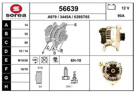 Handler.Part Alternator EAI 56639 1