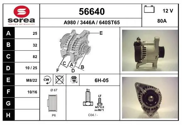 Handler.Part Alternator EAI 56640 1