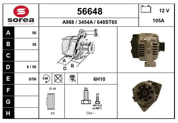 Handler.Part Alternator EAI 56648 1