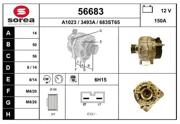 Handler.Part Alternator EAI 56683 1